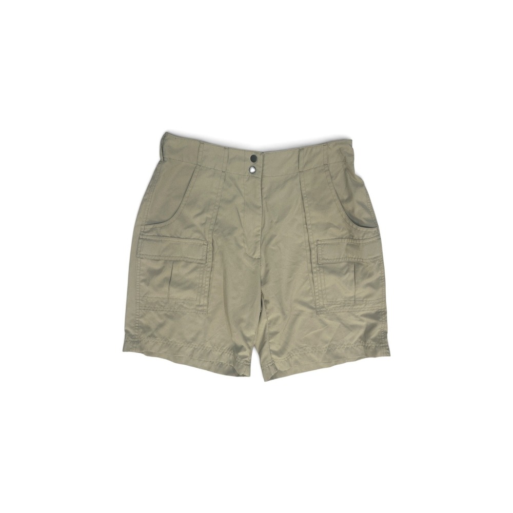 Rugged Exposure Womens Khaki Cargo Shorts Water Resistant Utility Hiking‎ Size M